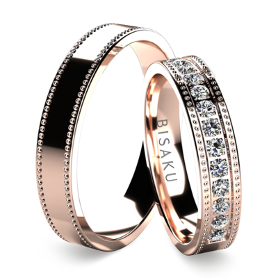 Snubní prsteny růžové zlato AmarinIII