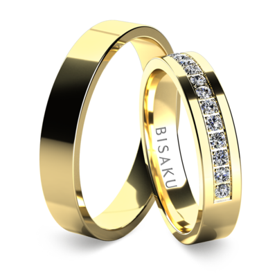 Snubní prsteny žluté zlato Maren