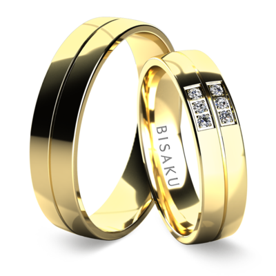 Snubní prsteny žluté zlato CohenI