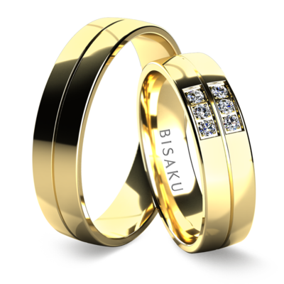 Snubní prsteny žluté zlato CohenII