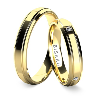 Snubní prsteny žluté zlato Nell