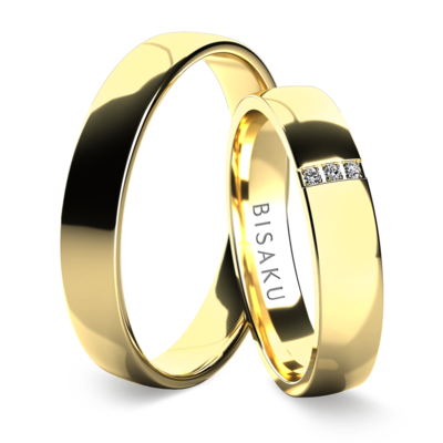 Snubní prsteny žluté zlato SylviaI