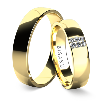 Snubní prsteny žluté zlato InigoII