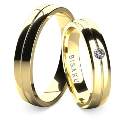 Snubní prsteny žluté zlato Tilia