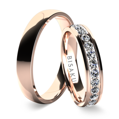 Snubní prsteny růžové zlato TorilI