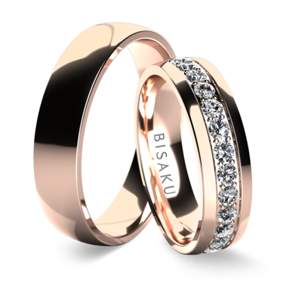 Snubní prsteny růžové zlato TorilII