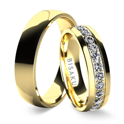 Snubní prsteny žluté zlato TorilII