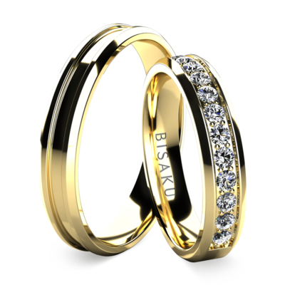 Snubní prsteny žluté zlato Sirina