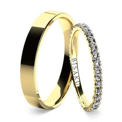Snubní prsteny žluté zlato EternityIII