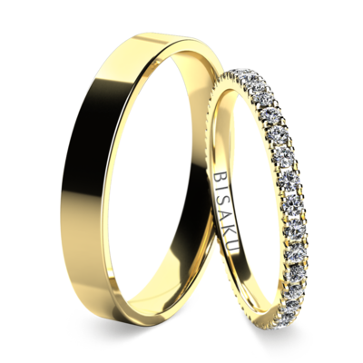 Snubní prsteny žluté zlato EternityIV