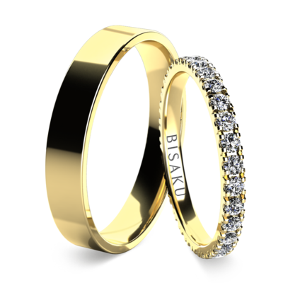Snubní prsteny žluté zlato EternityVII