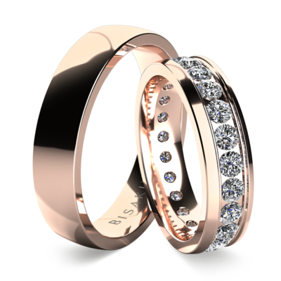 Snubní prsteny růžové zlato AreliI