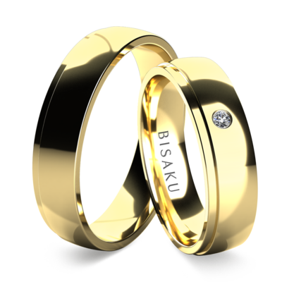 Snubní prsteny žluté zlato Nuala
