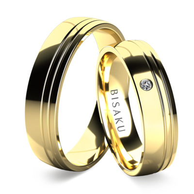 Snubní prsteny žluté zlato Tana
