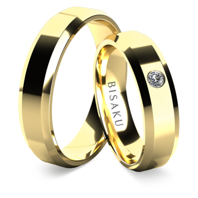 Snubní prsteny žluté zlato Marlo