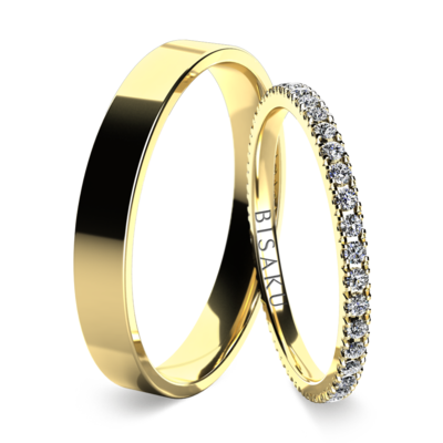 Snubní prsteny žluté zlato EternityII