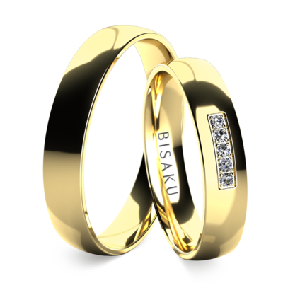 Snubní prsteny žluté zlato Adiel