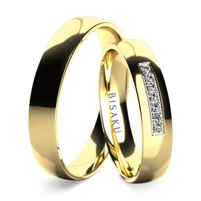 Snubní prsteny žluté zlato Ovida
