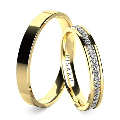 Snubní prsteny žluté zlato Gento