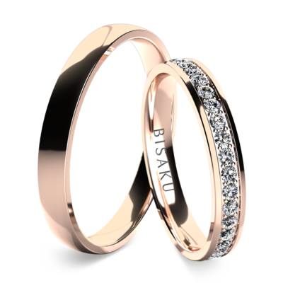 Snubní prsteny růžové zlato Alaviv