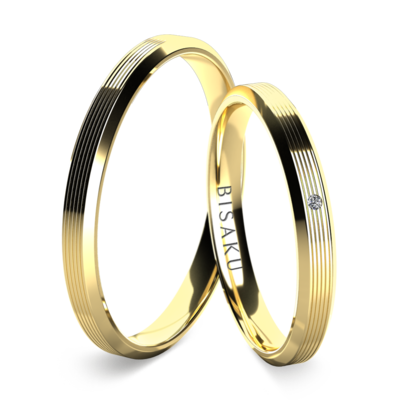 Snubní prsteny žluté zlato Arin