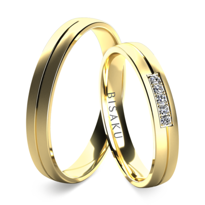 Snubní prsteny žluté zlato Hildreic