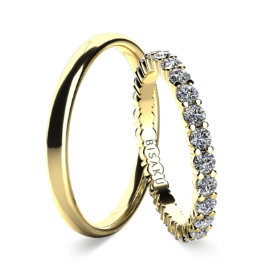 Snubní prsteny žluté zlato SalomeII