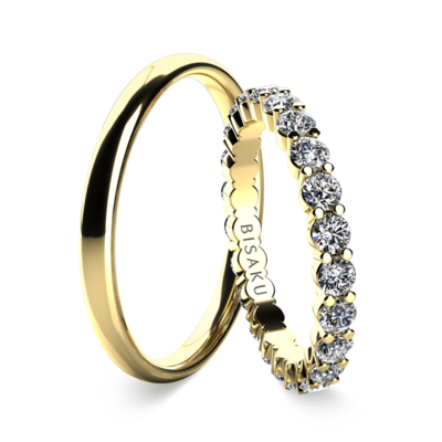 Snubní prsteny žluté zlato SalomeIII