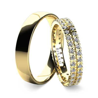 Snubní prsteny žluté zlato Althea