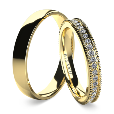 Snubní prsteny žluté zlato Emilia