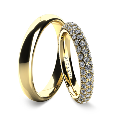 Snubní prsteny žluté zlato Leona