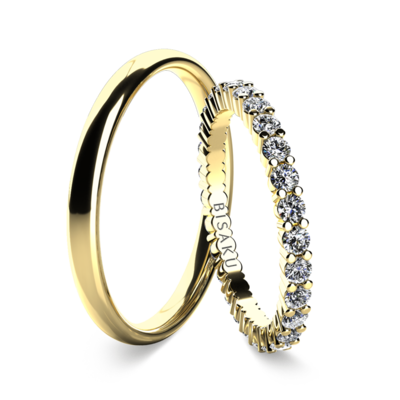 Snubní prsteny žluté zlato SalomeI