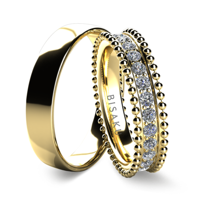 Snubní prsteny žluté zlato Belladonna