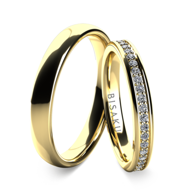 Snubní prsteny žluté zlato Elodie