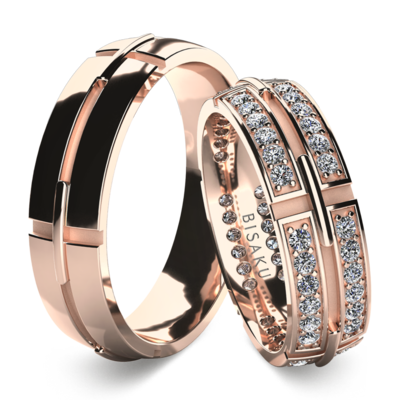 Snubní prsteny růžové zlato Tarragon