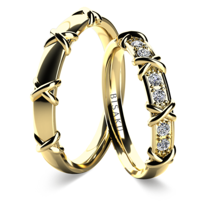 Snubní prsteny žluté zlato Sonora