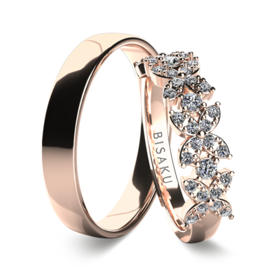 Snubní prsteny růžové zlato Primrose