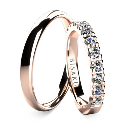 Snubní prsteny růžové zlato EternityXIII