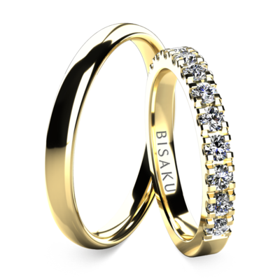 Snubní prsteny žluté zlato EternityXIII