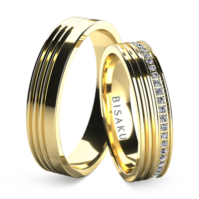 Snubní prsteny žluté zlato Meghan
