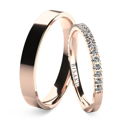 Snubní prsteny růžové zlato AriaII