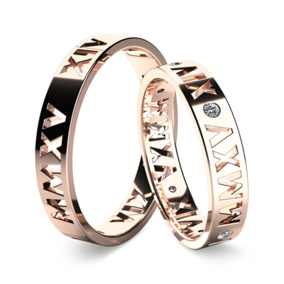 Snubní prsteny růžové zlato Soren
