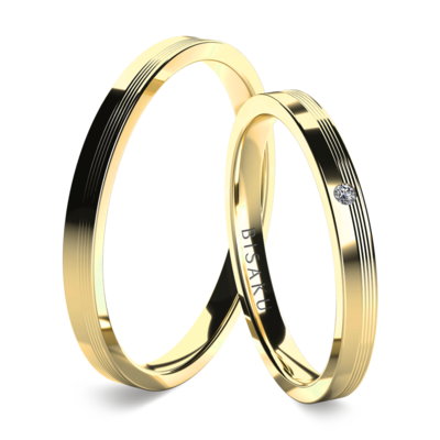 Snubní prsteny žluté zlato Promise