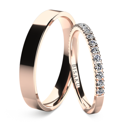 Snubní prsteny růžové zlato AriaIV