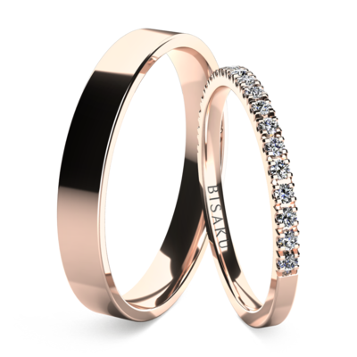 Snubní prsteny růžové zlato AriaIII