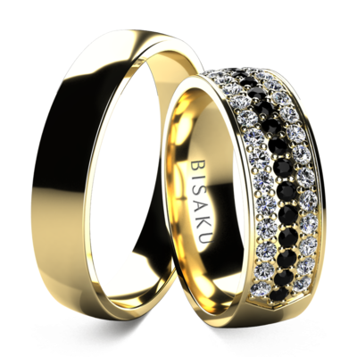 Snubní prsteny žluté zlato Umar
