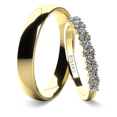 Snubní prsteny žluté zlato Estrel