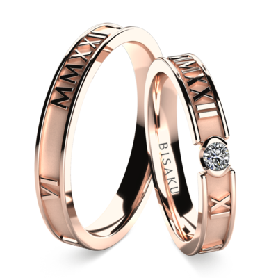 Snubní prsteny růžové zlato Timea