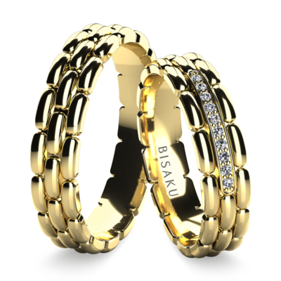 Snubní prsteny žluté zlato Zosia