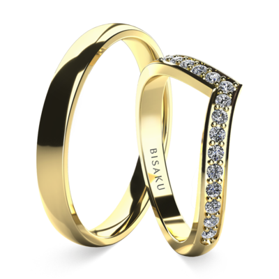 Snubní prsteny žluté zlato VeraI